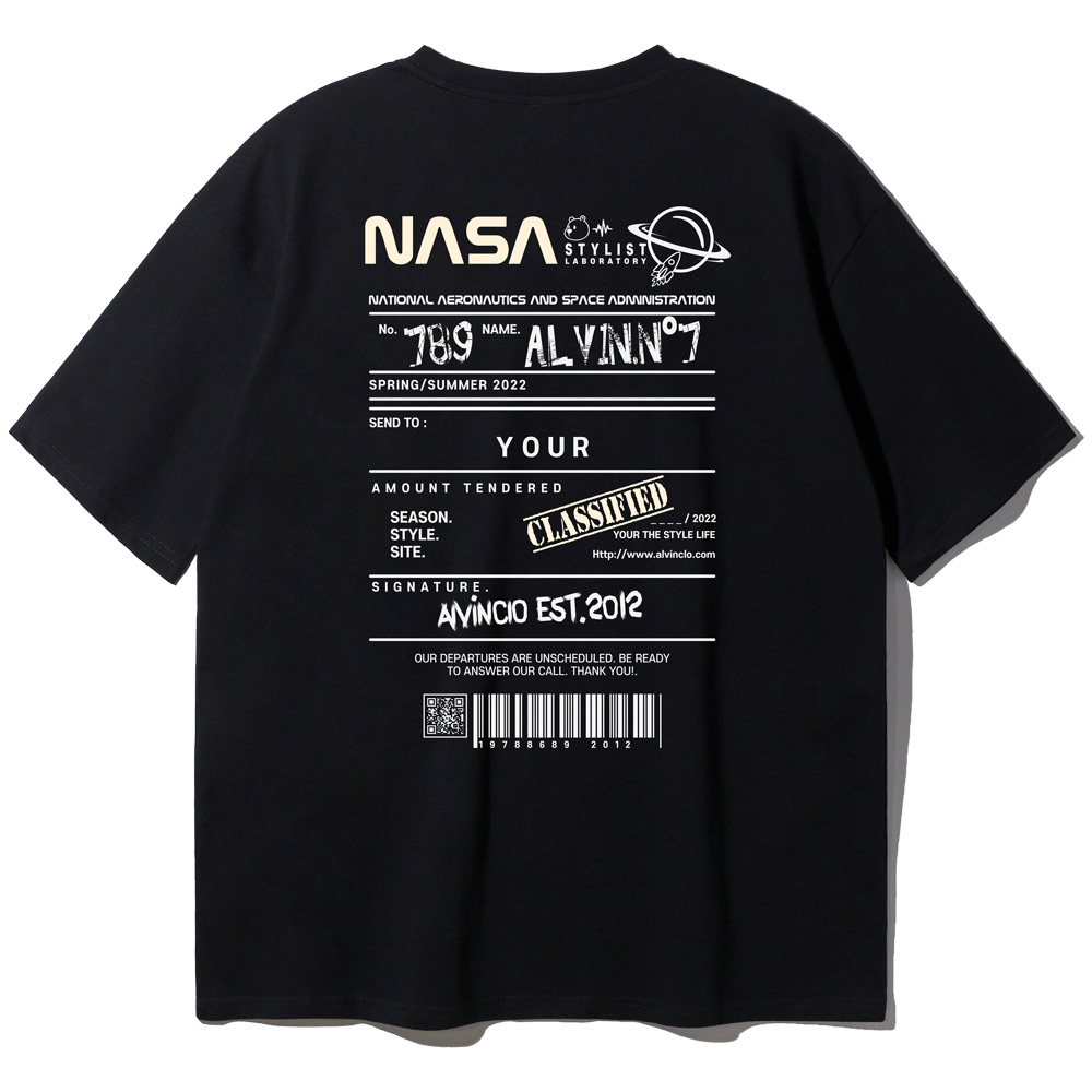 앨빈클로 NASA CLASSIFIED 오버핏 반팔티 AST3769 (2 COLOR)